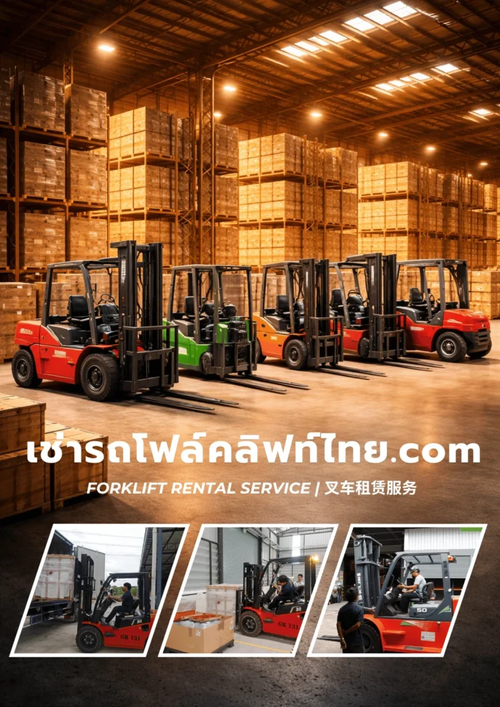 เช่ารถโฟล์คลิฟท์ไทย.com Forklift Rental Service | 叉车租赁服务 บริการเช่ารถโฟล์คลิฟท์ สำหรับโรงงานอุตสาหกรรม เลือกเช่าแบบรายวัน รายเดือน รายปี เลือกรถโฟล์คลิฟท์ไฟฟ้า ดีเซล เบนซินติดแก๊ส